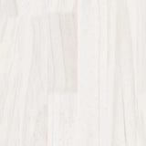 Side Cabinet White 60x36x84 cm Solid Pinewood 808104