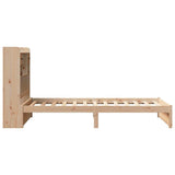 Bookcase Bed without Mattress 75x190cm Solid Wood Pine 3322403