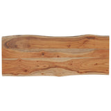 Table Top 100x40x2.5 cm Rectangular Solid Wood Acacia Live Edge 370612