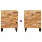 Bed cabinet with Drawer Brown 50 x 33 x 60 cm Solid Mango Wood 4018304