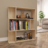 ZNTS Book Cabinet/Room Divider Sonoma Oak 80x24x96 cm Engineered Wood 800084