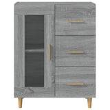 Sideboard Grey Sonoma 69,5x34x90 cm Engineered Wood 817364
