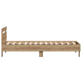 Bed Frame Artisan Oak 193 x 95 x 88 cm Engineered Wood 874122