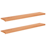 Window Sills 2 pcs Varnished 140 x 25 x 2 cm Solid Beech Wood 42048229
