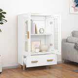 Highboard White 70x31x115 cm Engineered Wood 812546