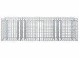Gabion Raised Bed 2 pcs Silver 3422221
