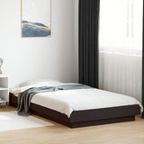 Bed Frame with LED Lights without Mattress Black 100x200cm 3281113