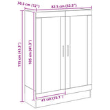 Book Cabinet Artisan Oak 82.5x30.5x115 cm Engineered Wood 856157