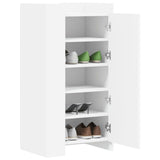 ZNTS Shoe Cabinet White 52x37.5x100 cm Engineered Wood 848437