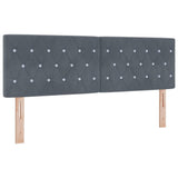 Headboard with Headboard Dark Grey 144 cm Faux Leather 42007088