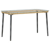 Garden Table Natural 80 x 40 x 45 cm Poly Rattan 42010365