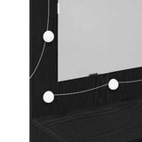 Mirror Cabinet Black Oak 90 x 31.5 x 62 cm Engineered Wood 862781