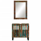 2 Piece Bathroom Furniture Set Solid Wood Acacia 3217104