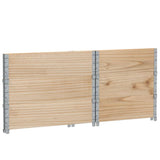 Pallet Collars 3 pcs 80x60 cm Solid Wood Pine 3295362