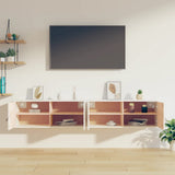 Wall Cabinets 2 pcs White 80x30x30 cm Solid Wood Pine 818378