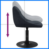 Swivel Dining Chairs 2 pcs Dark Grey Velvet 335328