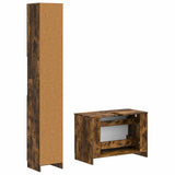 2 Piece Bathroom Cabinet Set UTRECHT Smoked Oak Engineered Wood 3417572