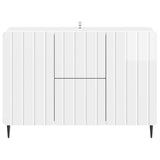 Sideboard High Gloss White 89 x 34.5 x 62 cm Engineered Wood 894429