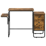 Desk with Storage Smoked Oak 120 x 50 x 75 cm 8007998