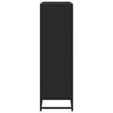 Bookcase Black 97.5x33x107.5 cm Engineered Wood and Metal 3300860