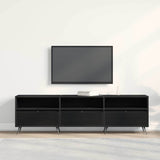 TV Cabinet Black oak 150 x 30 x 44.5 cm Engineered wood 862136