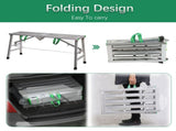Heavy Duty Steel Hop Up Step Ladder Folding Stool Work Bench Platform 1400mm UK 97465438