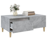 ZNTS Coffee Table Concrete Grey 90x50x36.5 cm Engineered Wood 821112