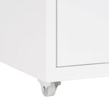 Mobile File Cabinet White 28x41x69 cm Metal 335913