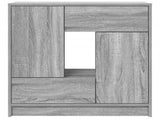 Sideboard with Drawers and Doors Grey Sonoma 70.5x34x74.5 cm 861846