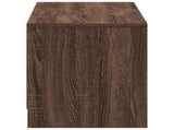 TV Cabinet with LED 140 x 34 x 40 cm Brown Oak Engineered Wood 3418707