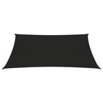 ZNTS Sunshade Sail 160 g/m² Black 3.5x4.5 m HDPE 311736