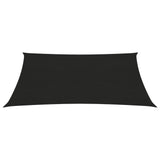 ZNTS Sunshade Sail 160 g/m² Black 3.5x4.5 m HDPE 311736