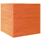 Garden Planter Wax Brown 70x70x68.5 cm Solid Wood Pine 3282476