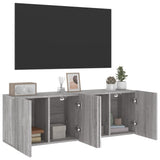 TV Cabinets Wall-mounted 2 pcs Grey Sonoma 60x30x41 cm 836949