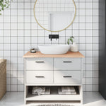 Bathroom Countertop 100x50x2 cm Untreated Solid Wood 3156035