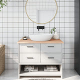 Bathroom Countertop 100x50x2 cm Untreated Solid Wood 3156035