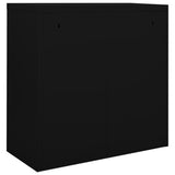 Sliding Door Cabinet Black 90x40x90 cm Steel 336431