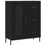 Highboard Black 69.5x34x180 cm Engineered Wood 3189518