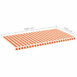 Replacement Fabric for Awning Yellow and Orange 6x3 m 312023