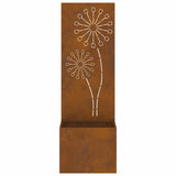 Garden Privacy Screen Rusty 50 x 150 cm Weathering steel 876461