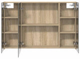 Bathroom Mirror Cabinet with Shelf Sonoma Oak 80 x 14.5 x 70 cm 889105