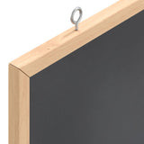 Chalkboard with Solid Pine Wood Frame Black 100x55 cm 4017414