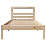 Bed Frame without Mattress 75x190 cm Small Single Solid Wood Pine 3305706