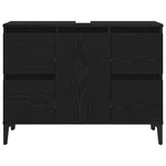 Bathroom Furniture Set with Drawer 3 pcs Black 30 x 30 x 180 cm 3333091