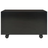 Coffee Table High Gloss Black 60x60x35 cm Engineered Wood 283722