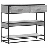 Console Table Grey Sonoma 90x35x80 cm Engineered Wood 849182