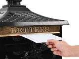 Standing Mailbox Black 42.5 x 29.5 x 117 cm Cast Aluminum 42023493
