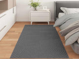 Area Rugs Rectangular PALMERAS Anthracite 200 x 80 cm Polyester 42022610