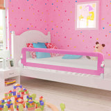 Toddler Safety Bed Rail Pink 180x42 cm Polyester 10171