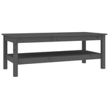 Coffee Table Grey 110x50x40 cm Solid Wood Pine 814276